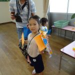 出てくるわにをたたいてシャボン玉がもらえたよ♫の様子