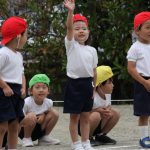 【かけっこ】はーい!と元気にお返事をしての様子