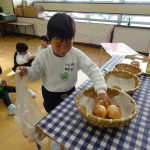 さっそく材料のお買い物へ!この大きな玉ねぎにしよう!の様子