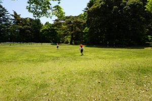お弁当食べた後は広場での様子