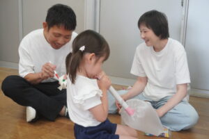 上手くできたかな？？の様子