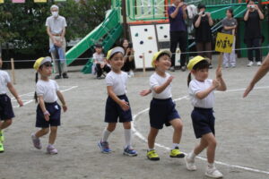 いよいよ運動会のはじまりの様子