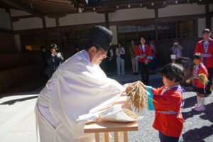 心を込めて奉納しましたの様子
